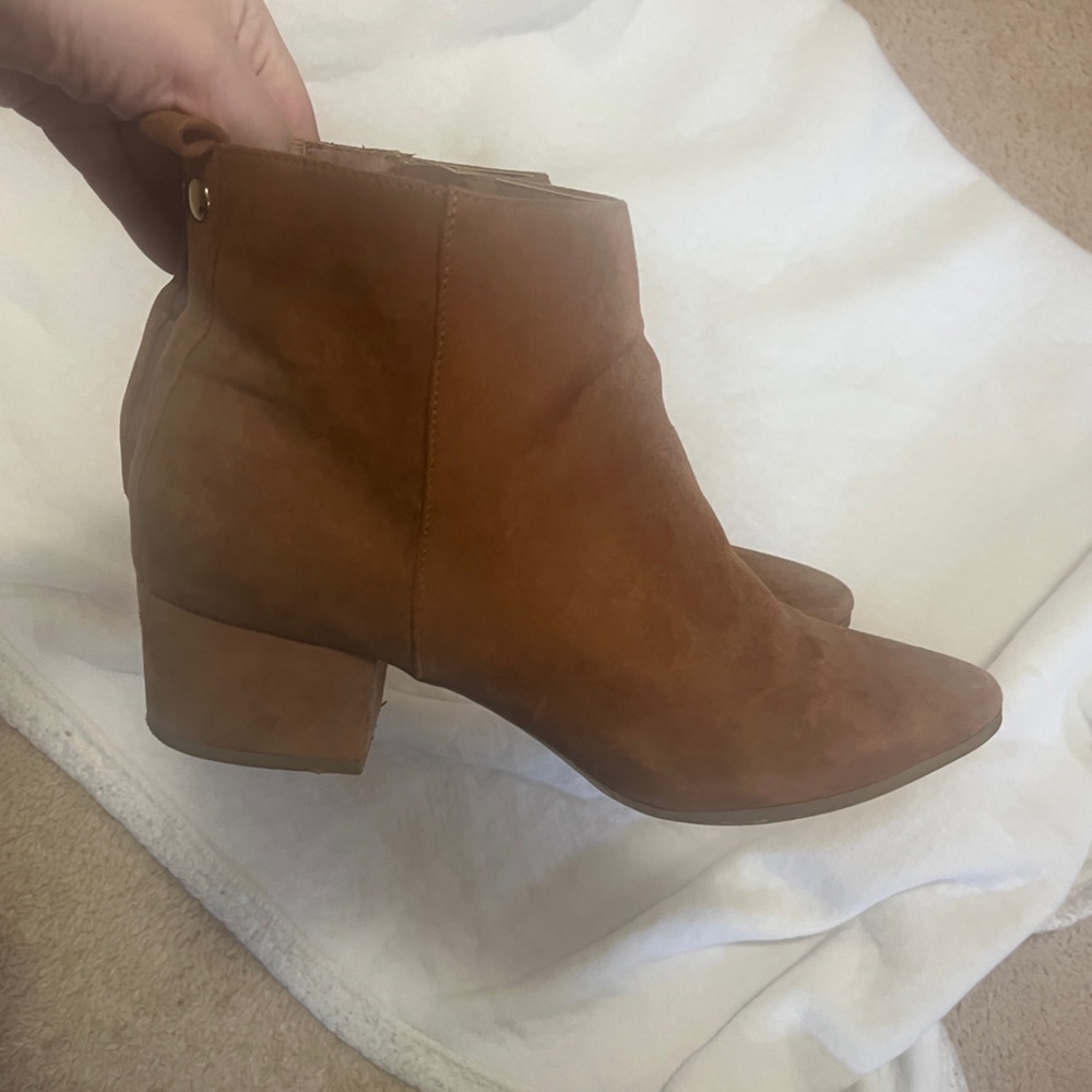 Suede Booties - EUC